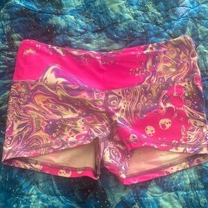 Women's Athletic Shorts - Pink and Purple